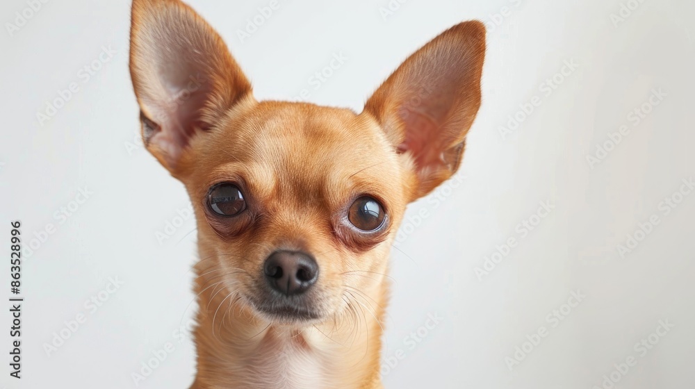 2 year old Chihuahua with white background 2 year old Chihuahua with white background