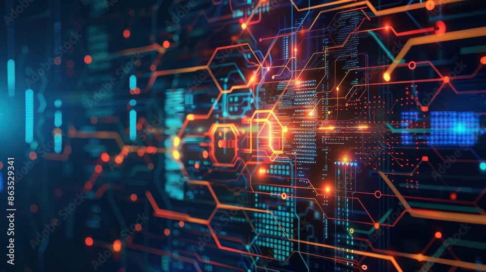 Digital technology abstract background Digital technology abstract background