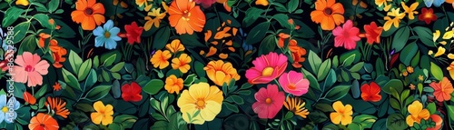 Wallpaper Mural Digital textile design featuring an allover floral pattern  Torontodigital.ca