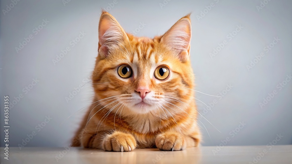 Playful red cat with bright fur and curious eyes, cat, feline, pet, animal, domestic, red, fur, playful, cute, whiskers, paws