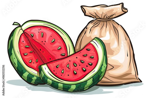 a watermelon bag 