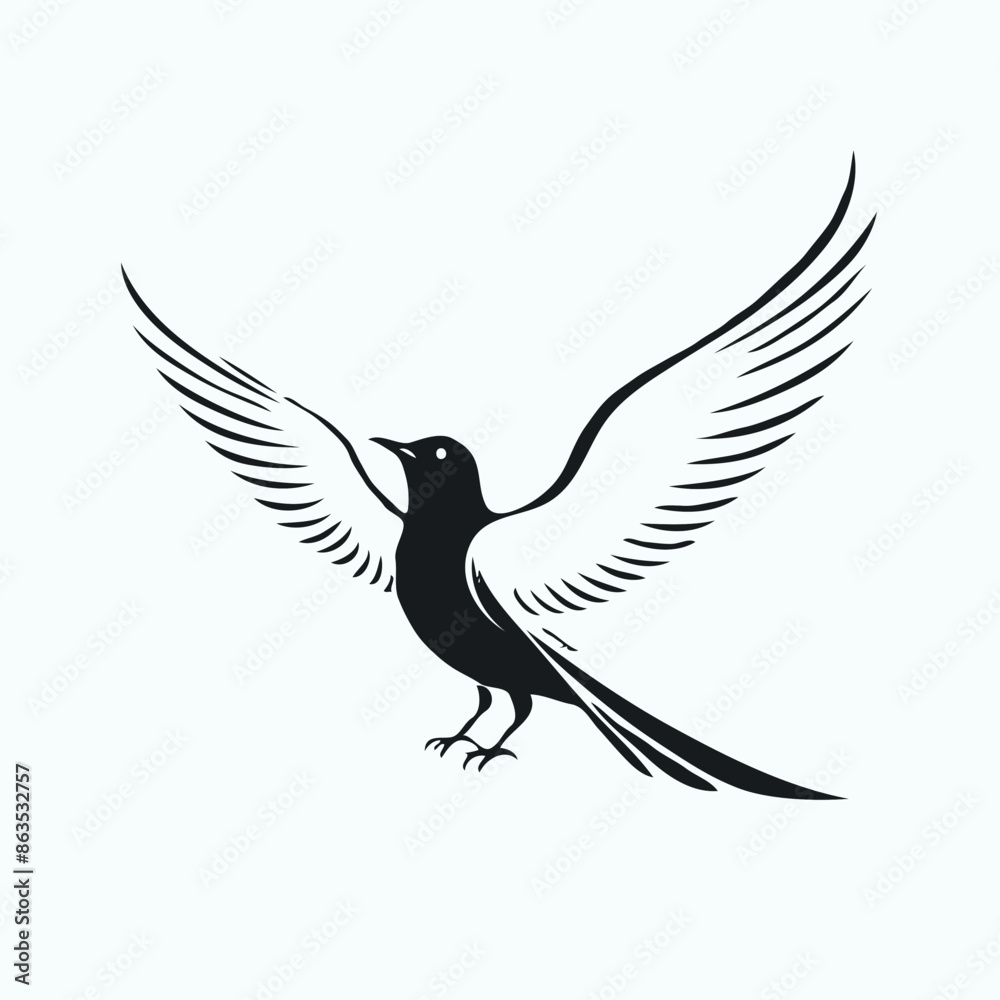 Obraz premium dove flying in the sky vector