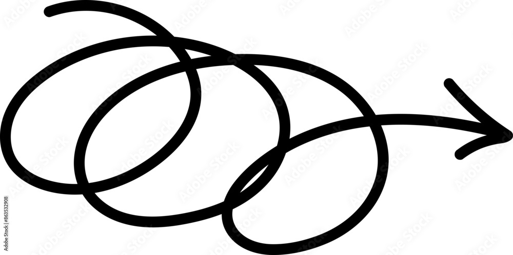 Circular Hand Drawn Arrows Scribble Circular Hand Drawn Arrows Scribble