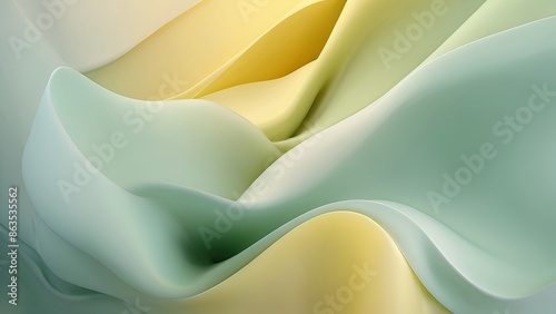 Elegant Soft Gradient Background with Pastel Green and Yellow