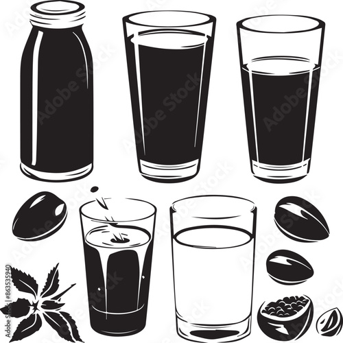Elegant Silhouette Vector Illustrations 