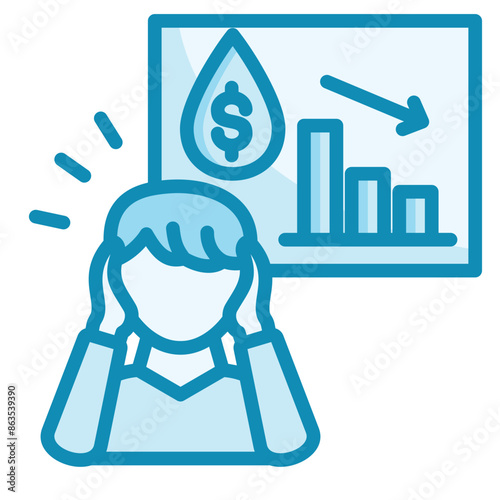 Liquidity Stress Icon