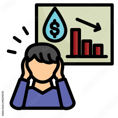 Liquidity Stress Icon