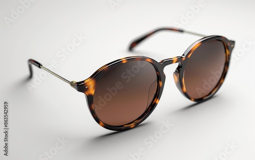 Sunglasses, eyeglass frames, eyeglasses, optical lenses, plastic, metal, against a colorful, transparent background.