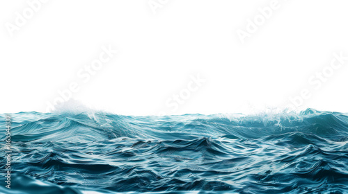 Fototapeta Naklejka Na Ścianę i Meble -  Ocean water sea surface on transparent background
