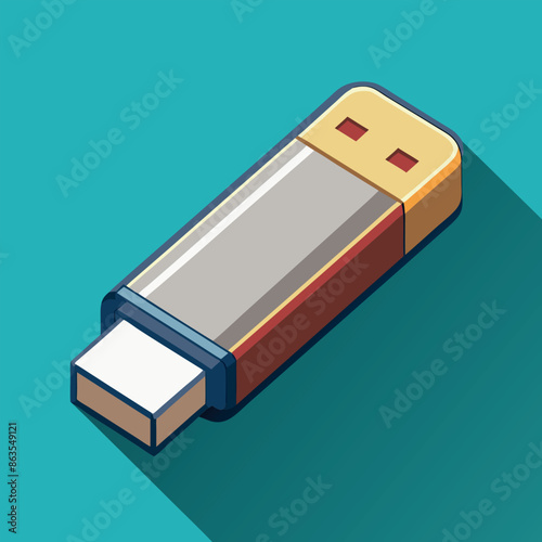 USB symbol Web-based isometric depiction of a USB vector icon
