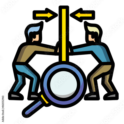 Force Field Analysis Icon