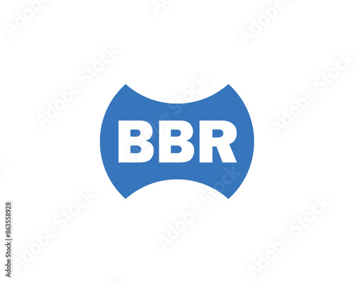 BBR logo design vector template