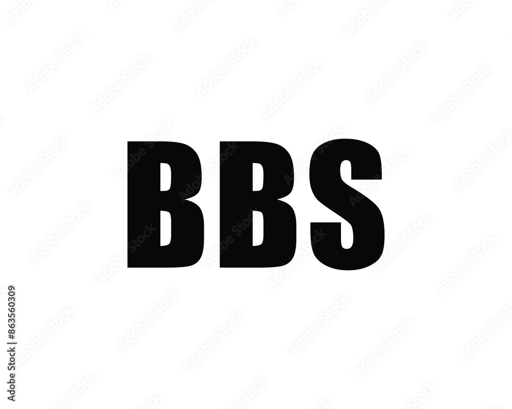 BBS logo design vector template BBS logo design vector template