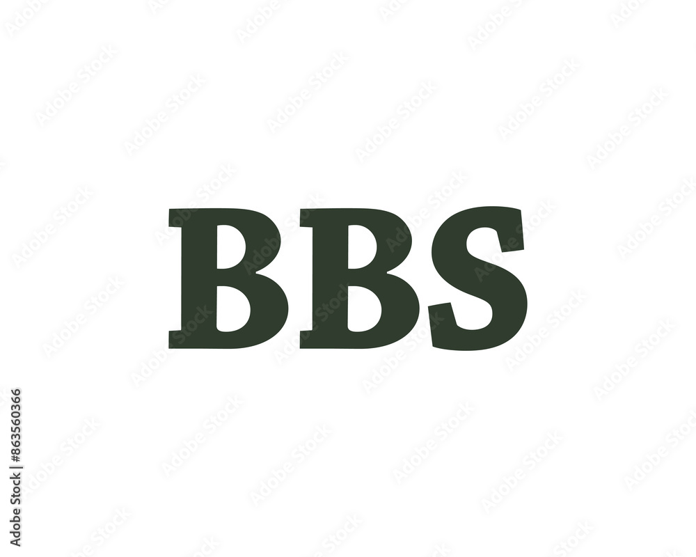 BBS logo design vector template BBS logo design vector template