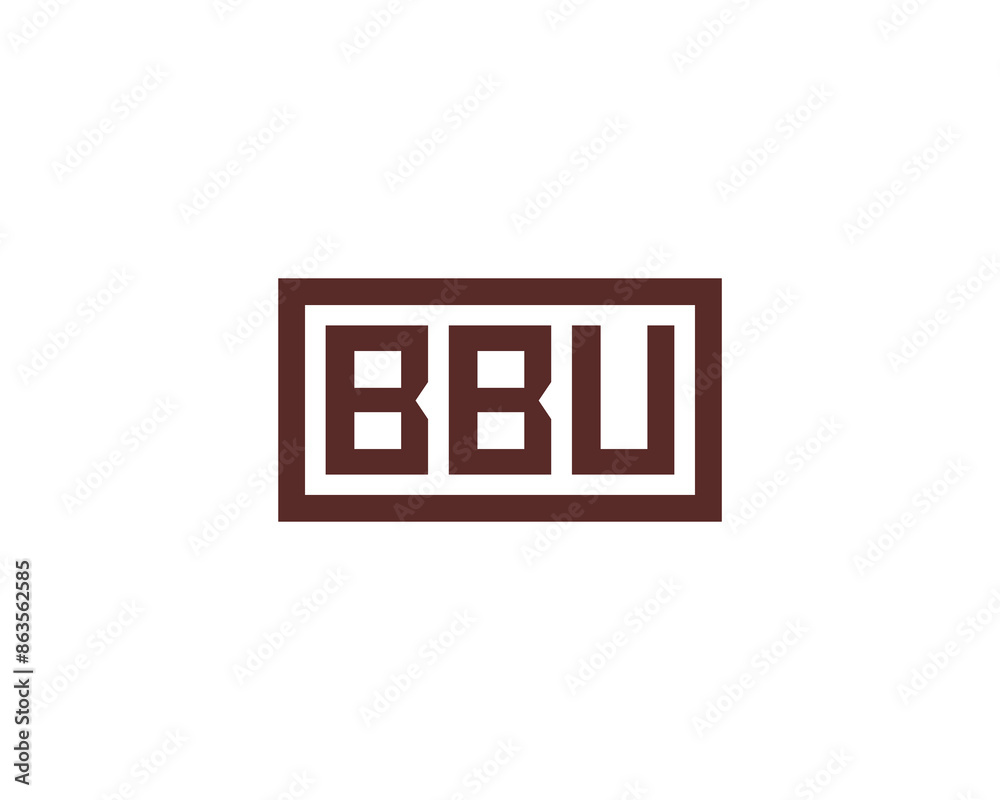 BBU logo design vector template BBU logo design vector template