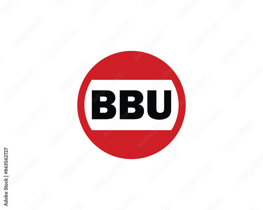 BBU logo design vector template BBU logo design vector template