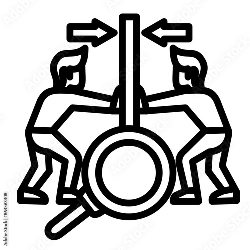 Force Field Analysis Icon