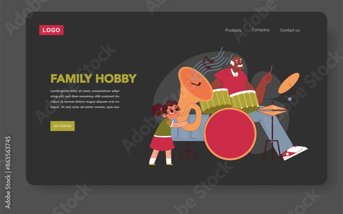 Grandparents Day. Flat Vector Illustration