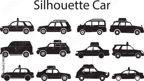 Car Abstract Silhouette Vector Graphics Pack