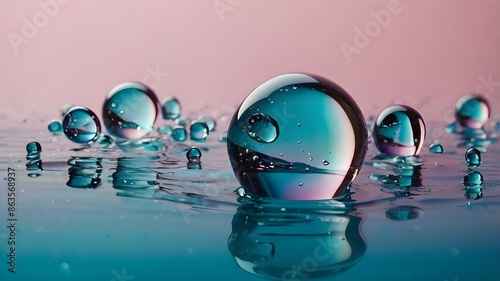 water drops on the wall