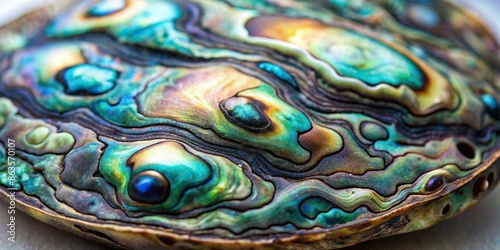 Close up of a textured abalone stones background, abalone, stones, texture, close up, natural, colorful, iridescent, shell photo