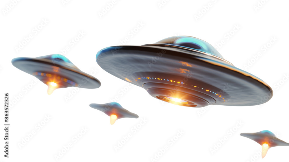 © Michael - Alien spaceship, UFO, alien ship on transparent background