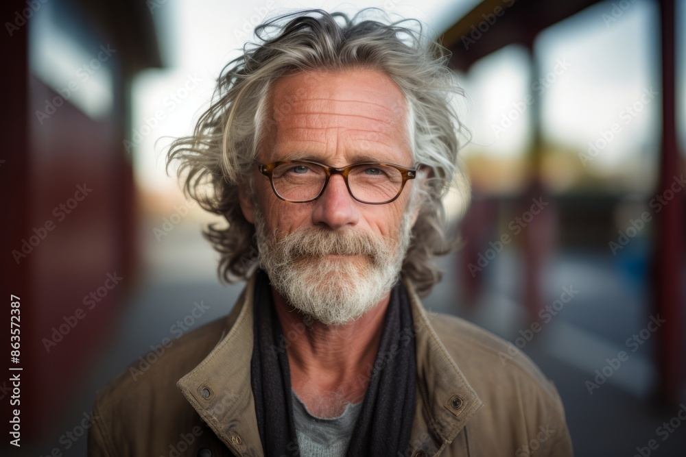 Portrait of a senior man with eyeglasses, outdoors. Portrait of a senior man with eyeglasses, outdoors.