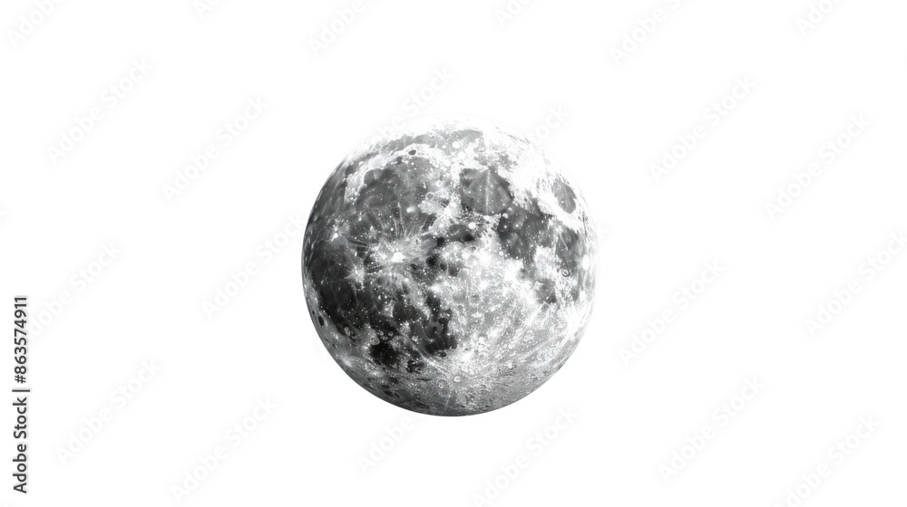 Moon on transparent background Moon on transparent background