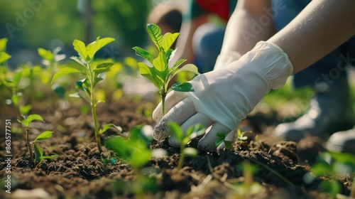 Children Planting Saplings, Teaching Sustainability and Love for Nature