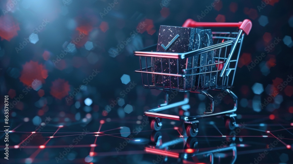 shopping cart Flat style shopping concept. shopping cart Flat style shopping concept.