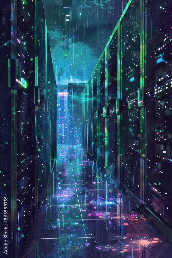 Fototapeta premium server room background resources 