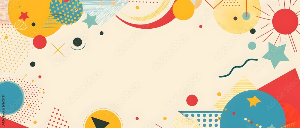 Vibrant Geometric Shapes and Patterns for Creative Banner or Flyer Design Vibrant Geometric Shapes and Patterns for Creative Banner or Flyer Design