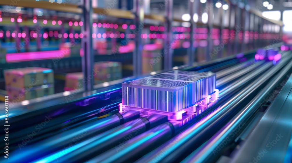 Digital Precision Barcode Reader Illuminates Conveyor with Holographic Data Digital Precision Barcode Reader Illuminates Conveyor with Holographic Data