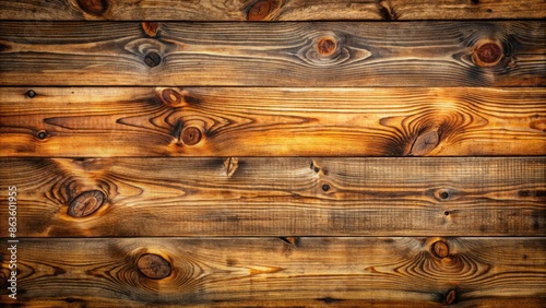 Rustic wooden planks with visible knots and grain patterns create a warm, earthy, and organic background with a sense of natural elegance and simplicity. photo