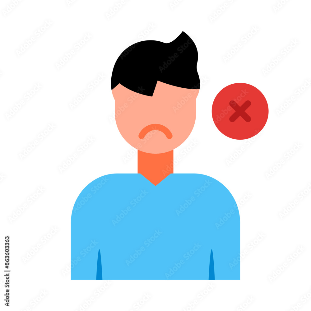 Emptiness Flat Icon Design Emptiness Flat Icon Design
