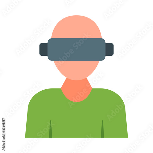Virtual Reality Flat Icon Design