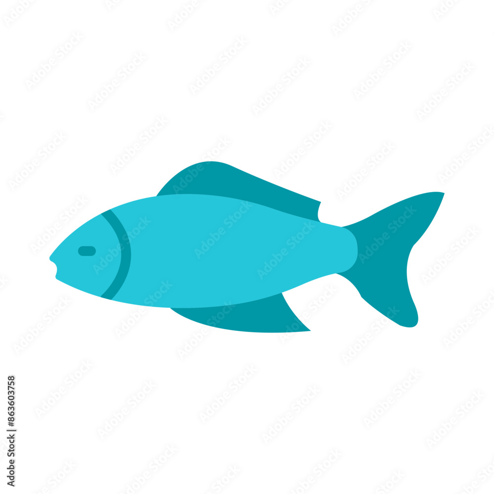 Koi Flat Icon Design Koi Flat Icon Design