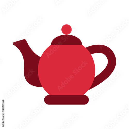 Teapot Flat Icon Design