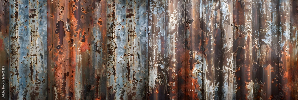 Old rusty zinc wall panel with rusty texture for background, Rusted ...