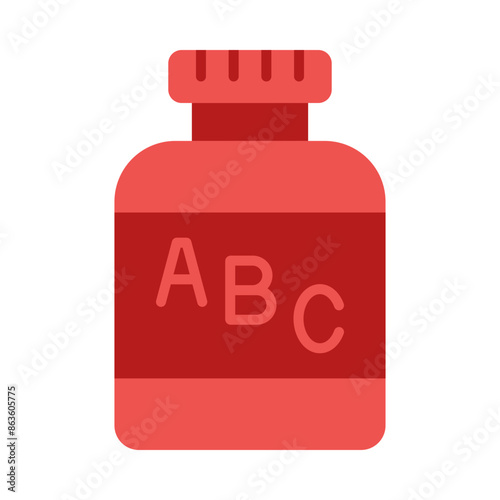 Multivitamin Flat Icon Design