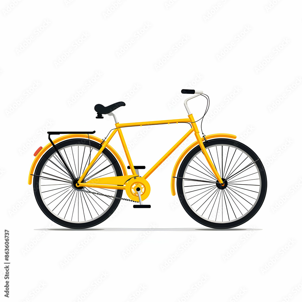 Fototapeta premium bicycle isolated on white