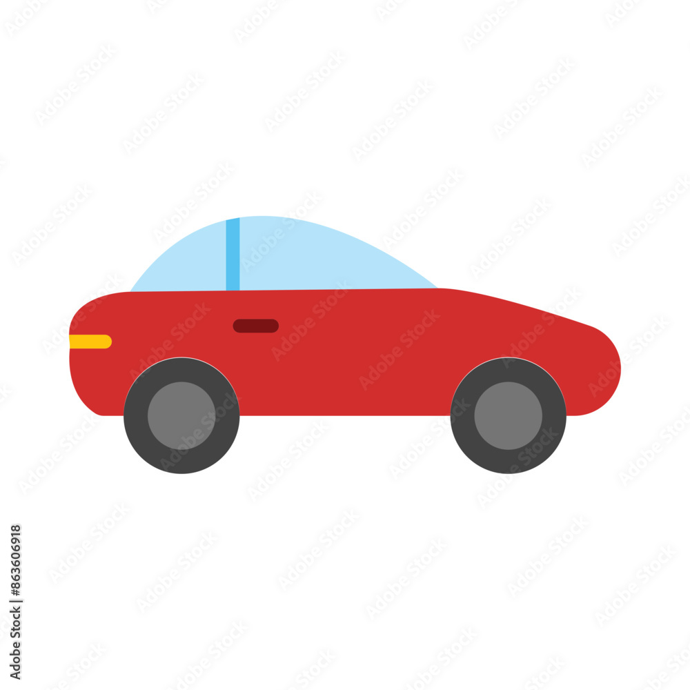 Fototapeta premium Car Flat Icon Design