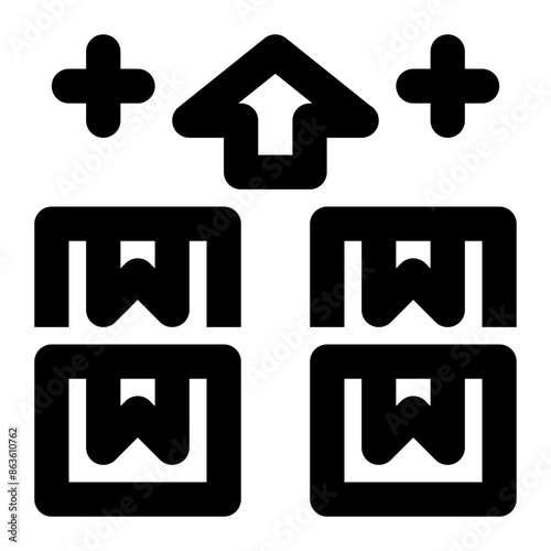 excess stock, over supply, over stock, surplus, over, logistics, product outline icon