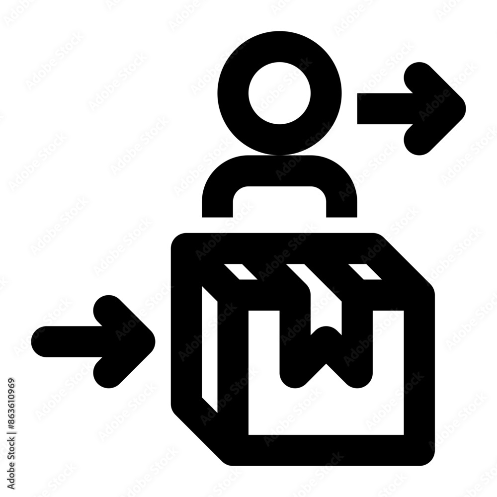 agent, distributor, reseller, dropship, product, logistics outline icon agent, distributor, reseller, dropship, product, logistics outline icon