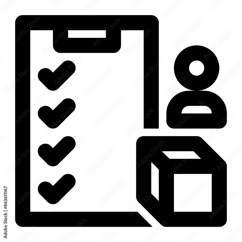 customer requirements, user requirements, product management, product manager, consumer, checklist outline icon