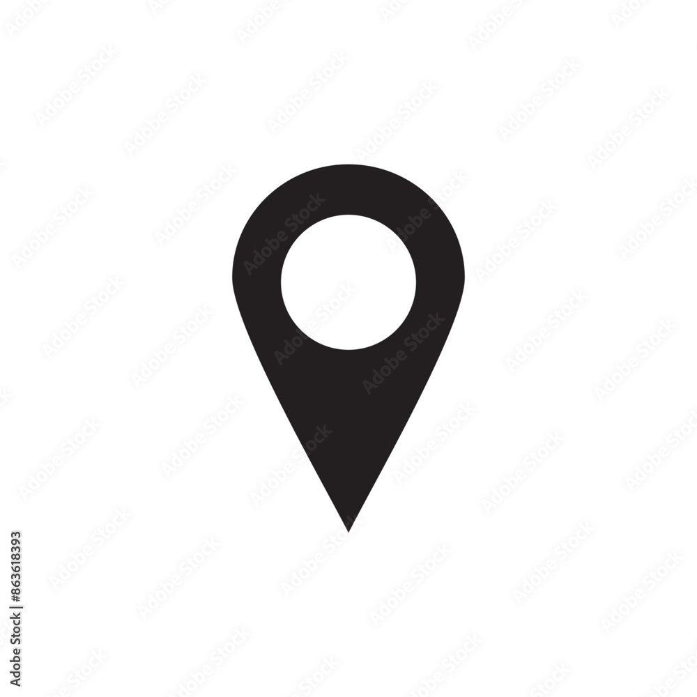 GPS map location icon symbol GPS map location icon symbol