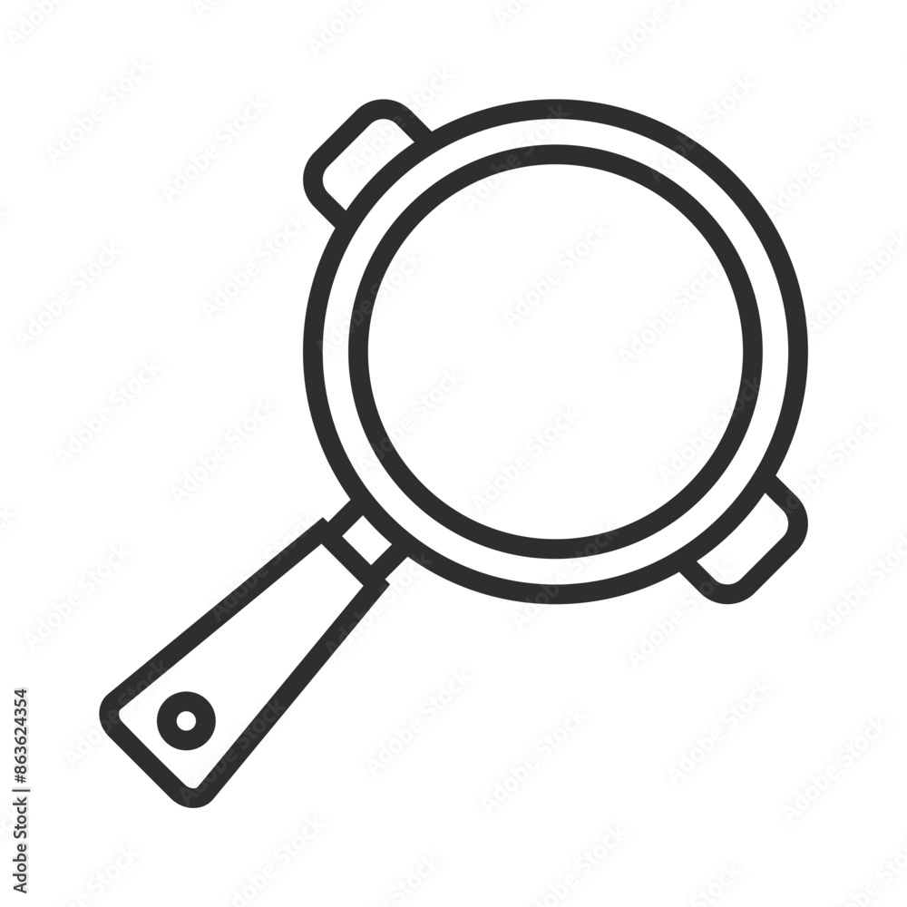 Cooking pan outline icons, editable stroke isolated on white background flat vector illustration Cooking pan outline icons, editable stroke isolated on white background flat vector illustration