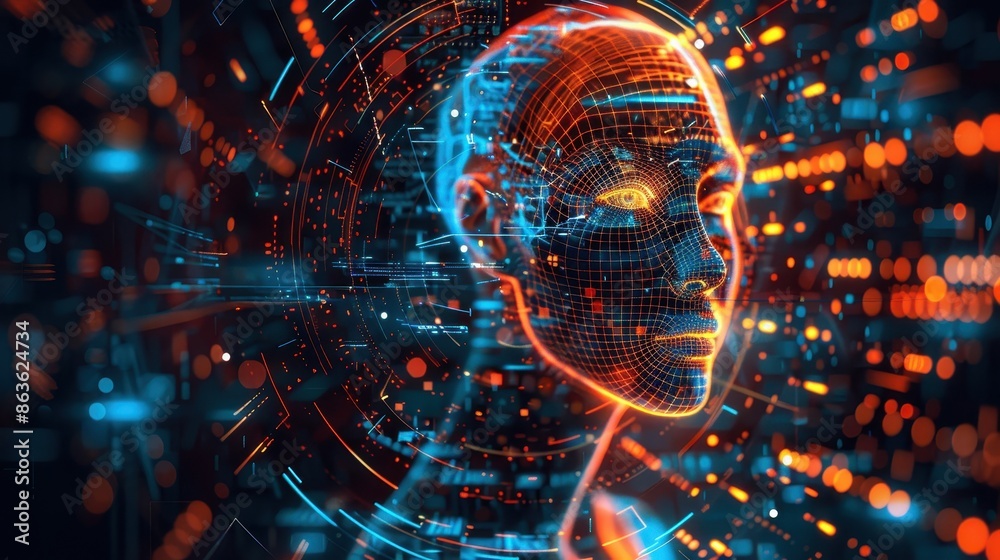 Obraz premium Stock Image visual technology