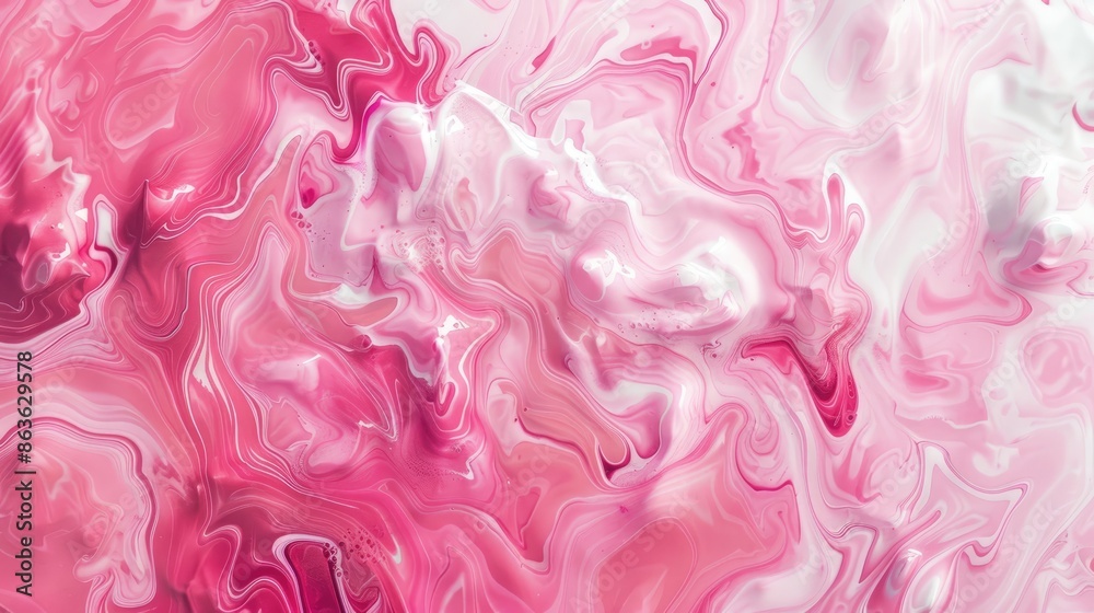 Creative background for design with pink and white colors in fluid art technique Creative background for design with pink and white colors in fluid art technique