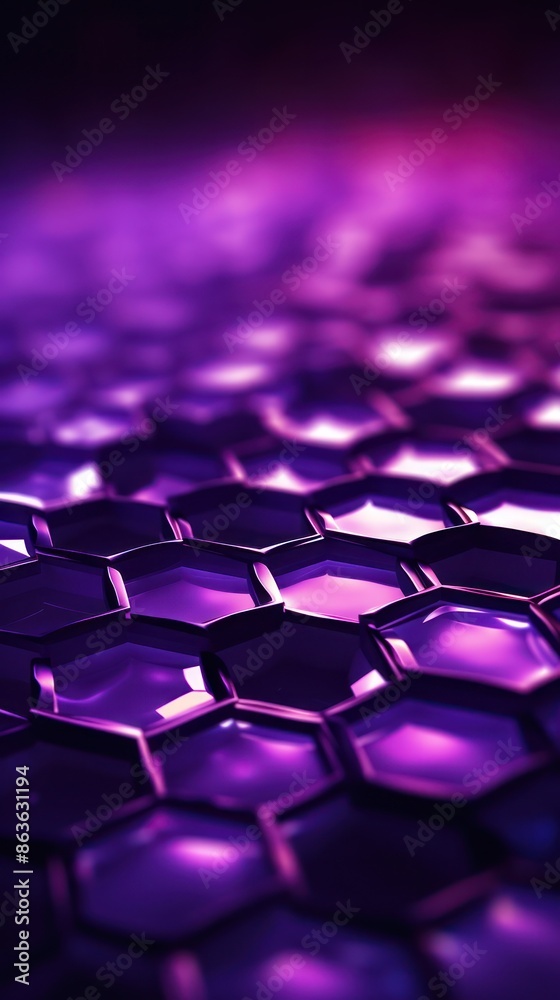 Fototapeta premium Background with hexagons. Digital honeycomb texture.
